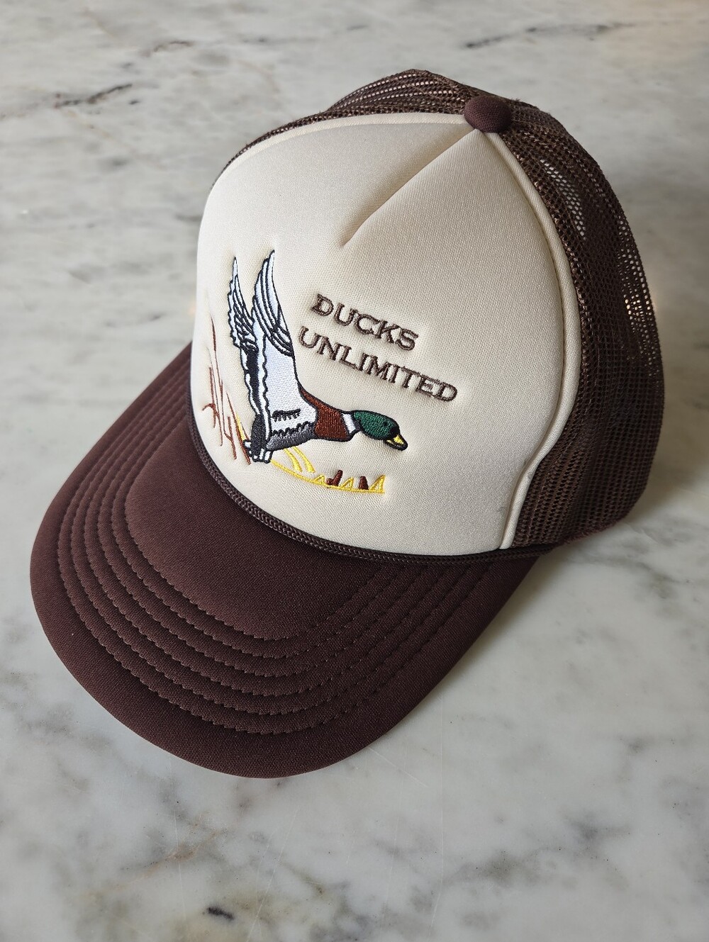 EUC Men's Brown Ducks Unlimited Trucker Hat